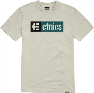 Koszulki męskie - t-shirt męski ETNIES NEW BOX TEE Natural - grafika 1