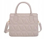 Torebki damskie - PIKOWANA TOREBKA NA RAMIĘ LISTONOSZKA KUFEREK - miniaturka - grafika 1