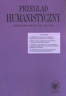 Czasopisma - Przegląd Humanistyczny nr 22021 - miniaturka - grafika 1