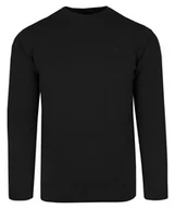 Swetry męskie - Klasyczny Sweter Męski - Rigon - Bawełna - Czarny - miniaturka - grafika 1