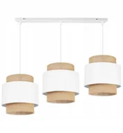Lampy sufitowe - Lampa Wisząca Skandynawska Biały Abażur Juta Natural Eko Light Home - miniaturka - grafika 1