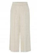 Spodnie damskie - PIECES BEŻOWE SPODNIE CHINOS Z SZEROKĄ NOGAWKĄ L XQA - Pieces - miniaturka - grafika 1