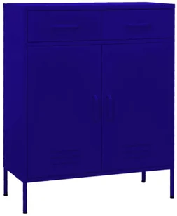 Granatowa metalowa szafka gospodarcza z 2 szufladami G6-C29 - Szafy Granatowa metalowa szafka gospodarcza z 2 szufladami G6-C29 - Szafy - miniaturka - grafika 1