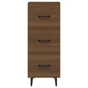 Lumarko Szafka, brązowy dąb, 34,5x34x90 cm, materiał drewnopochodny - Szafki do salonu - miniaturka - grafika 6