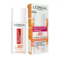 Kremy do twarzy - L'Oreal Paris Revitalift Clinical Anti-UV krem nawilżający SPF50+ Dziennik z witaminą C - miniaturka - grafika 1