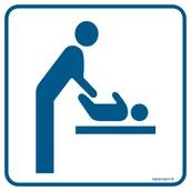 Systemy ekspozycyjne i znaki informacyjne - RA054 ŻŁOBEK, PN - PŁYTA PCV 1MM; (150X150MM) - miniaturka - grafika 1