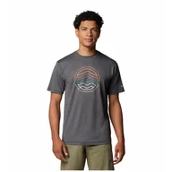 Koszulki sportowe męskie - Koszulka męska Columbia Kwick Hike™ Graphic Short Sleeve Tee Rozmiar: XL / Kolor: czarny/szary - miniaturka - grafika 1