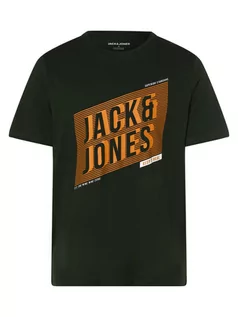 Koszulki męskie - Jack & Jones - T-shirt męski  JJNet, zielony - grafika 1