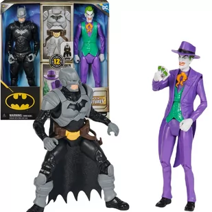 Duży Zestaw 2w1 DC Comics Batman vs Joker figurki 30 cm + akcesoria - Figurki dla dzieci - miniaturka - grafika 1