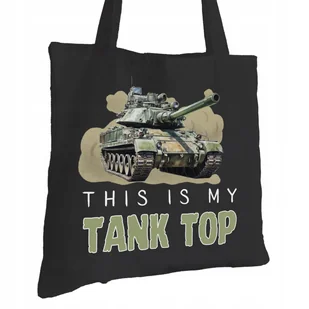 Torba Bawełniana dla Żołnierza Czarna Na Prezent ekologiczna Trwały Nadruk - Torby i wózki na zakupy - miniaturka - grafika 1