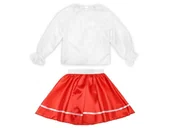 Dresy i komplety dla dziewczynek - ZESTAW NARODOWY BIAŁO-CZERWONY 98-110 2el - miniaturka - grafika 1