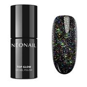 Lakiery hybrydowe - NeoNail - UV GEL POLISH - TOP GLOW MULTICOLOR HOLO - Top / Lakier nawierzchniowy z błyszczącymi drobinkami - 7,2 ml - ART. 9495-7 - miniaturka - grafika 1