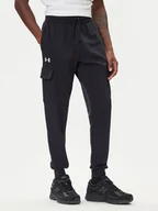 Spodnie sportowe męskie - Under Armour Spodnie dresowe Ua Rival 1382134 Czarny Regular Fit - miniaturka - grafika 1