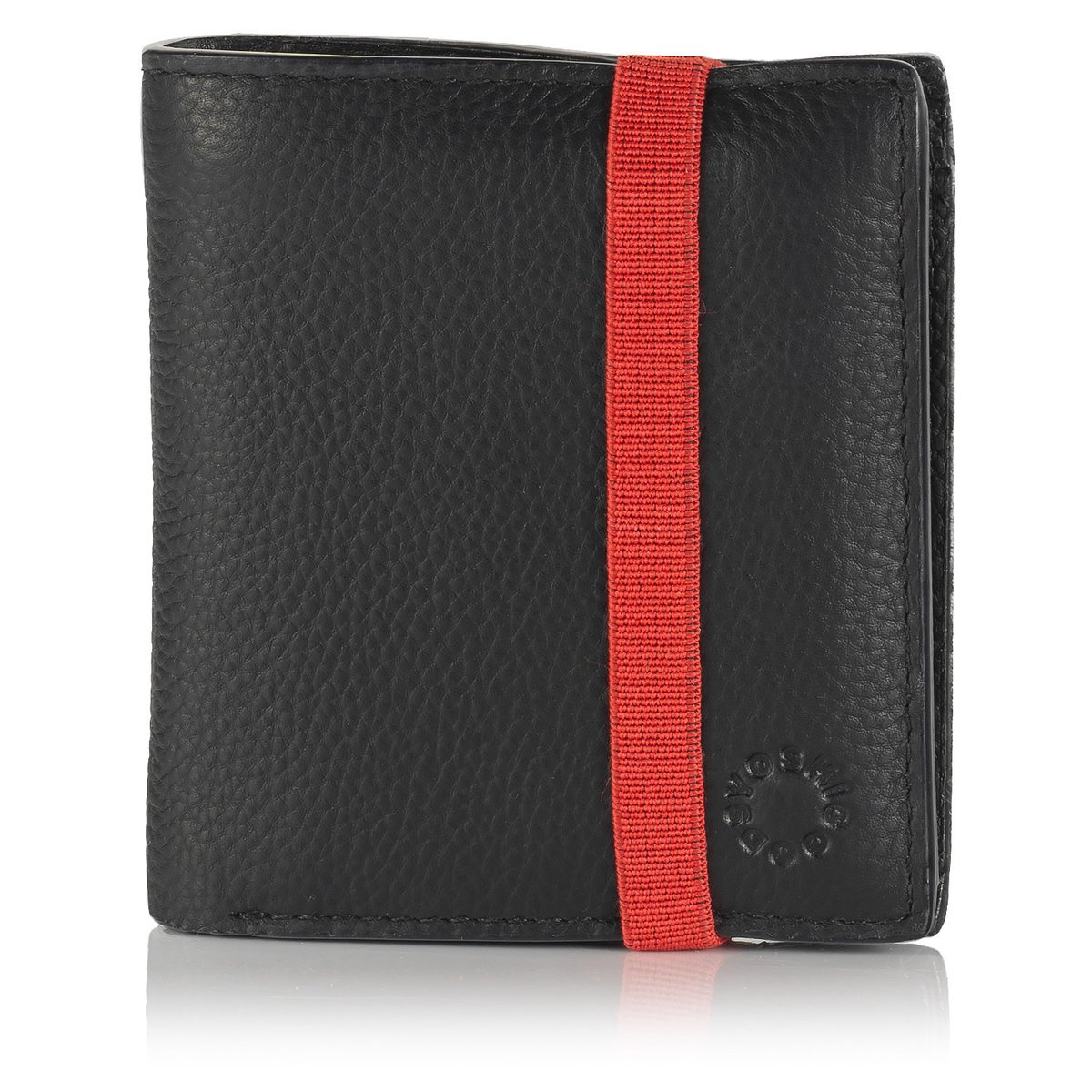 Portfel męski z elastyczną opaską Yoshi Y2035 - czarny