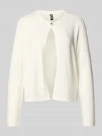 Swetry damskie - Kurtka z dzianiny o kroju regular fit z mieszanki wiskozy model ‘ORINA’ - miniaturka - grafika 1