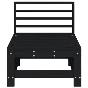 Ogrodowa sofa środkowa, czarna, lite drewno sosnowe Lumarko! - Sofy ogrodowe - miniaturka - grafika 4