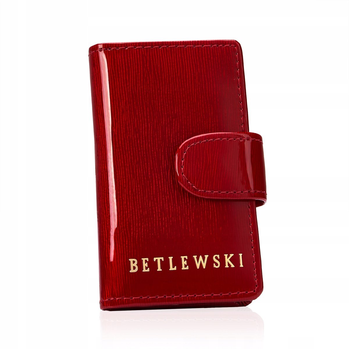 Betlewski Damskie skórzane Etui na klucze monety karty małe na prezent