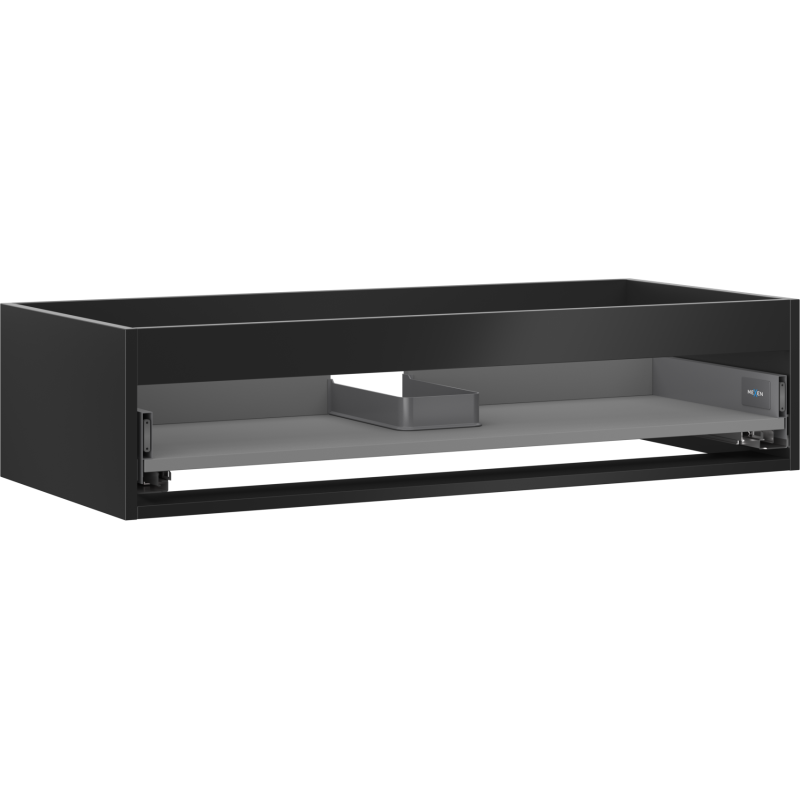 Mexen Box-A korpus szafki podumywalkowej 100 cm, 1 szuflada, czarny mat - 91AX0-1000-235-1-71