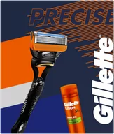 Zestawy kosmetyków męskich - Gillette XMASS - Zestaw Fusion 1 UP + Żel 200 ml - miniaturka - grafika 1