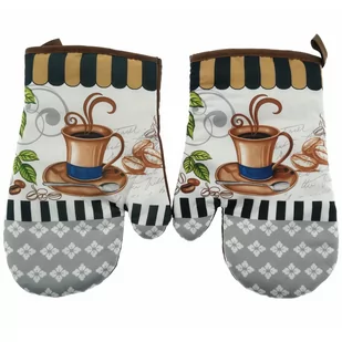 Euromat Rękawice Kuchenne z Magnesem Coffee II FS225 13635 - Fartuchy i rękawice kuchenne - miniaturka - grafika 1