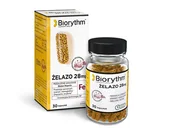 Serce i układ krążenia - Biorythm Żelazo 28 mg 30 Kapsułek - miniaturka - grafika 1