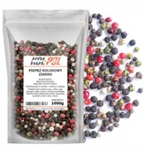 Pieprz - PIEPRZ KOLOROWY ZIARNISTY 1kg Aromatyczny naturalny ziarno jakość Kol-Pol - miniaturka - grafika 1