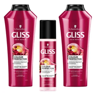 Zestaw pielęgnacyjny Gliss Colour Perfector do włosów farbowanych - Zestawy kosmetyków damskich - miniaturka - grafika 1
