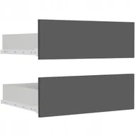 Meble modułowe i akcesoria - 2 szuflady do szafy przesuwnej 120cm - kolor antracyt - miniaturka - grafika 1
