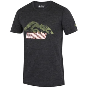 Koszulka męska Zulu Merino Mountains 160 Short Comfy Rozmiar: XL / Kolor: szary - Koszulki sportowe męskie - miniaturka - grafika 1