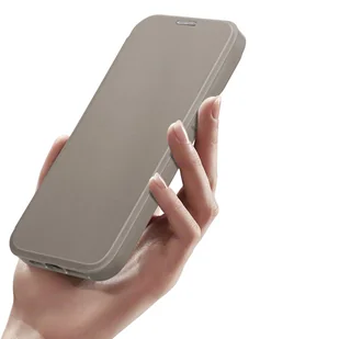 Dux Ducis Skin X Pro etui iPhone 14 Plus magnetyczny pokrowiec MagSafe z klapką beżowy - Etui i futerały do telefonów - miniaturka - grafika 8