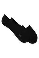 Koszulki męskie - BOSS Męskie stopki 2P SL Uni CC z elastycznej mieszanki bawełny, dwupak, New - Black1, 39-40 EU - miniaturka - grafika 1