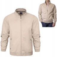 Kurtki męskie - KURTKA męska przejściowa miejska bez kaptura TRX BEŻOWA 3XL Pako Jeans - miniaturka - grafika 1