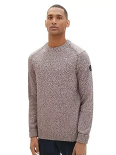 TOM TAILOR sweter męski, 34234 - Blue Orange Mouline, L - Swetry męskie - miniaturka - grafika 1
