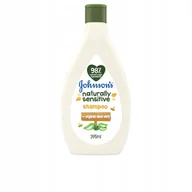 Kosmetyki kąpielowe dla dzieci - JOHNSONS BABY BIO NATURAL SENSITIVE szampon do włosów z aloesem 395ml - miniaturka - grafika 1