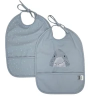 Zestawy naczyń dla dzieci - Wodoodporny Śliniak 2 szt. - Rekin Trixie Baby - miniaturka - grafika 1