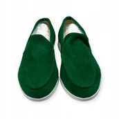 Mokasyny męskie - Mokasyny męskie zamszowe Old Money 45 - miniaturka - grafika 1