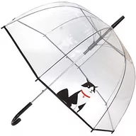 Parasole - Parasol z przezroczystym nadrukiem buldog francuski, parasol automatyczny, duża ochrona o średnicy 85 cm, przezroczysty nadruk z psem - miniaturka - grafika 1