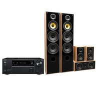 Kino domowe - Onkyo TX-NR6100 (czarny),  Taga Harmony TAV-606 v.3 (dąb) - miniaturka - grafika 1