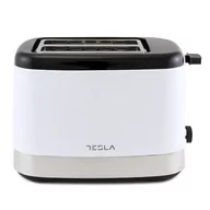 Tostery - Tesla TS300BWX Toustovač 800W, na 2 plasterki, ogrzewanie i rozmrażanie, biały - miniaturka - grafika 1