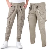 Odzież taktyczna i umundurowanie - Spodnie Alpha Industries Utility Pant 128202 679 - Vintage Sand 36 - miniaturka - grafika 1