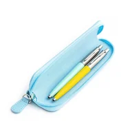 Zestawy piśmiennicze - Zestaw prezentowy długopis Parker Jotter Originals Miętowy i Żółty z niebieskim etui - miniaturka - grafika 1