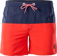 Kąpielówki męskie - AquaWave Spodenki szorty kąpielowe męskie Drakon czerwono-granatowe rozmiar M - miniaturka - grafika 1