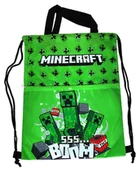 Torby szkolne - Worek, torba sportowa delux Minecraft Boom 44 x 34 cm - miniaturka - grafika 1