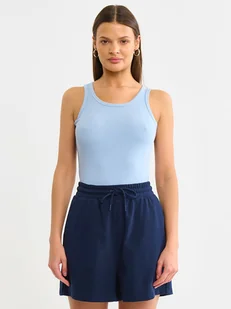 BIG STAR Top w kolorze błękitnym - Koszulki i topy damskie - miniaturka - grafika 1