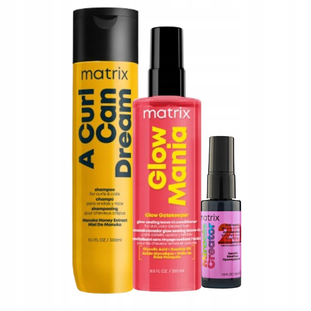 Matrix A Curl Can Dream szampon do włosów kręconych Glow Mania termoochrona