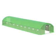 Szklarnie ogrodowe - CULTIVO Tunel PODWÓJNE Drzwi 4x10x2 - 40m2 Zielony - miniaturka - grafika 1