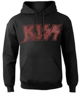 Bluzy męskie - bluza KISS - SLASHED LOGO, kangurka z kapturem-XXL - miniaturka - grafika 1