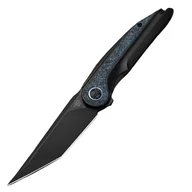 Noże - Nóż Bestech Blind Fury Black Stonewashed Titanium / Sky Blue Marble CF, Black Stonewashed M390 by Grzegorz Grabarski (BT2303D) - miniaturka - grafika 1