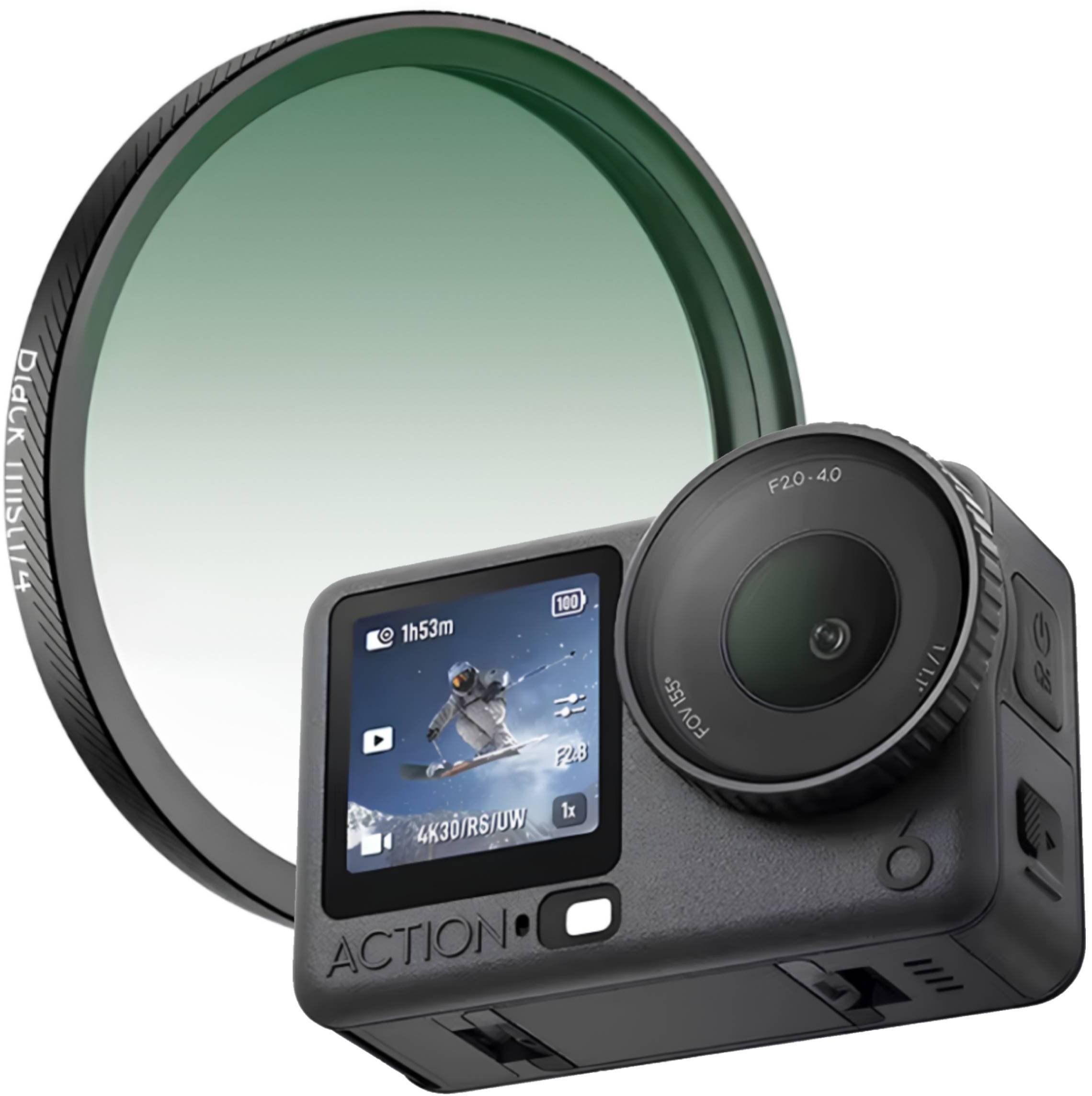 Filtr SunnyLife FILTR BLACK MIST 1/4 DYFUZYJNY EFEKTOWY DO KAMERY SPORTOWEJ DJI OSMO ACTION 6