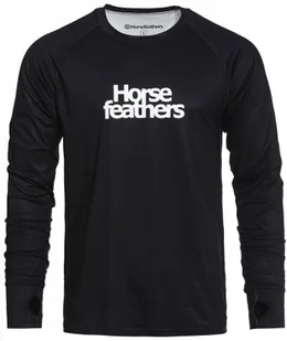 bielizna termoaktywna męska - bluza HORSEFEATHERS RILEY TOP Black - Bluzy męskie - miniaturka - grafika 1